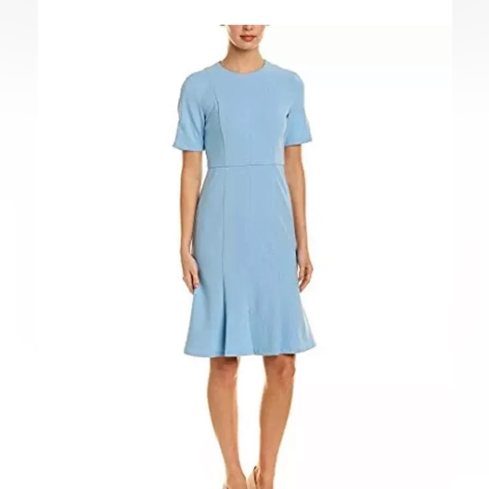 Donna Morgan Split Sleeve Fit and Flare dress